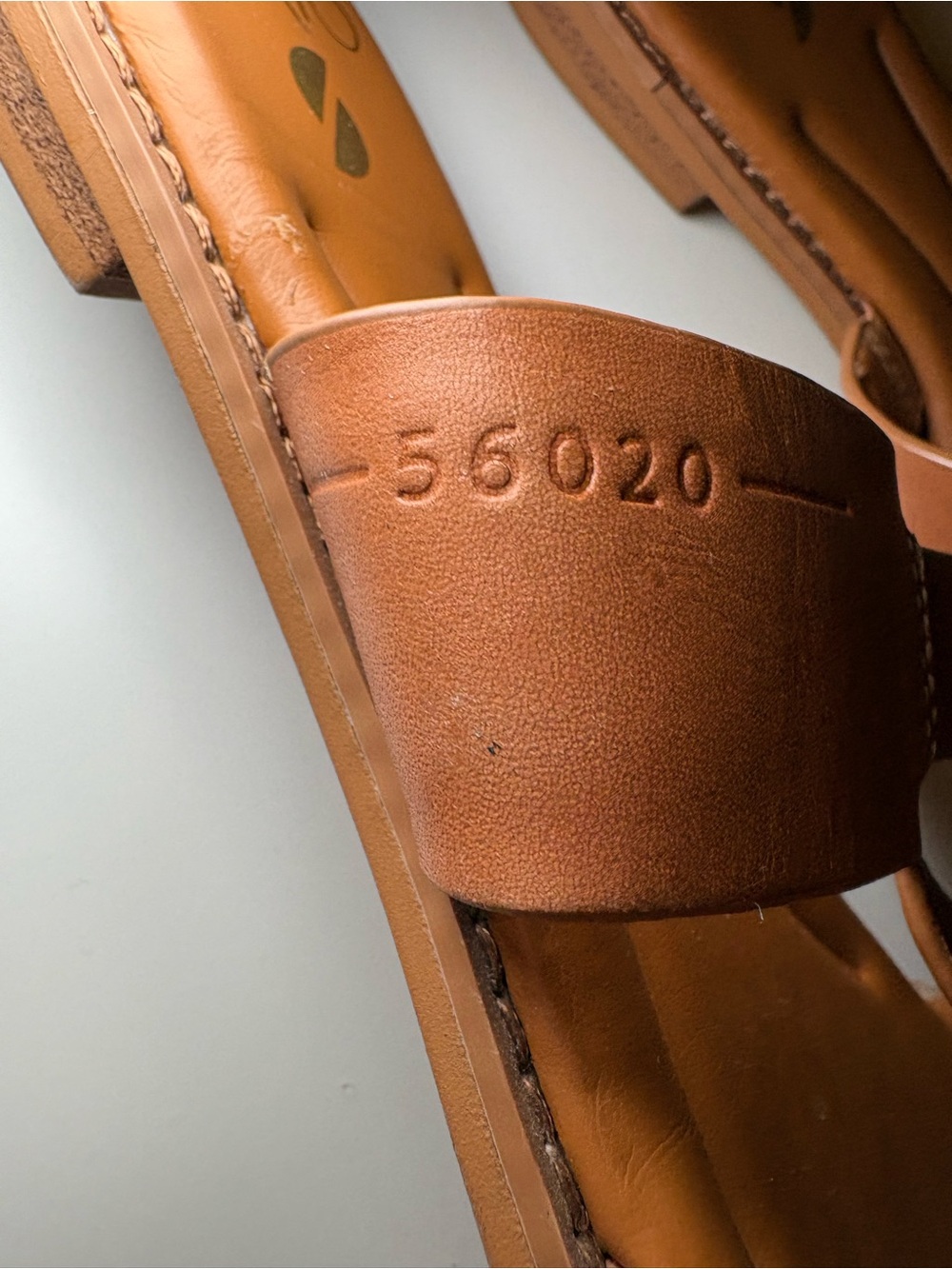 Franco Sarto A-Gretta Leather Sandals Women’s Size 7.5M Cognac Brown - Picture 10 of 15